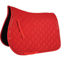 Produktbild von Horsenjoy Shine Dressursattelpad für Pferde aus Polyester in Rot