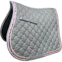 Produktbild von Horsenjoy Shine Dressursattelpad für Pferde in Grau aus Polyester