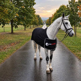 HorSeven Economic Fleece Sponsorendecke für Pferde schwarz Größe 145 – Bild 1 von 1