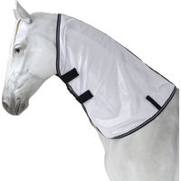 Produktbild von HorSeven Fly Protect Halsteil für Pferde Weiß/Marine aus Polyester Größe S/M