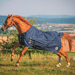 HorSeven Outdoor-Pferdedecke aus Polyester in Blau Größe 145 – Bild 1 von 5
