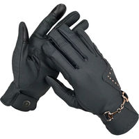 Produktbild von HorSeven Reithandschuhe Damen Crystal Bit Schwarz aus Polyester Größe L