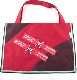 HorSeven Shopper Tasche aus Pferdedecken rot schwarz – Bild 1 von 1