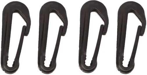 Produktbild von Horseware 10er-Set Karabinerhaken für Pferde aus Messing in Gold und Schwarz