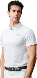 Horseware AA Gabrio Turnier-Poloshirt für Herren in Weiß – Bild 1 von 1