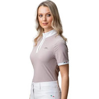 Produktbild von Horseware AA Mira Turnierpolo Damen Reitshirt aus Stoff in Weiß oder Beige Größe XL
