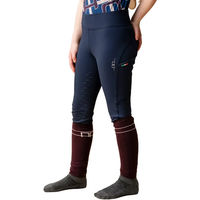 Produktbild von Horseware Alba Alessandro Albanese Reithose für Mädchen Winter Blau aus Kunstleder