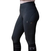 Produktbild von Horseware Alba Alessandro Albanese Reitleggings Damen mit Vollgrip gebürstet Schwarz