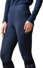 Horseware Alba Alessandro Albanese Reitleggings Damen Winter gebürstet Blau XS – Bild 1 von 1