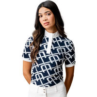 Produktbild von Horseware Alcina Alessandro Albanese Reitshirt Damen Weiß Blau Größe M
