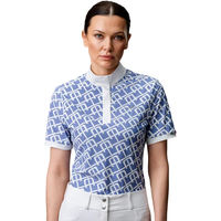 Produktbild von Horseware Alcina Alessandro Albanese Reitshirt Damen Weiß Blau Größe XS