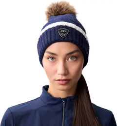Horseware Alessandro Albanese Damen Pompom-Mütze Blau Winter – Bild 1 von 1