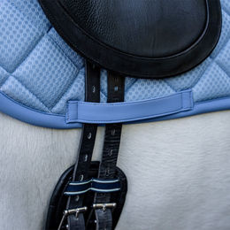 Horseware Alessandro Albanese Performance Dressage Pad für Warmblut in Weiß und Blau – Bild 1 von 9
