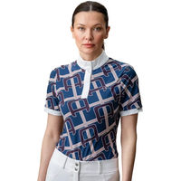 Produktbild von Horseware Alessandro Albanese Reitshirt Damen Weiß Blau Bunt Stoff Größe L