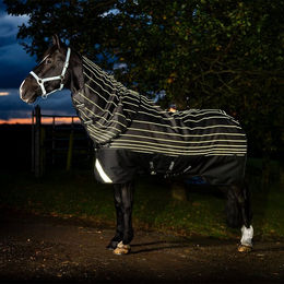 Horseware Amigo 1200D FieldSafe Reflectech Plus Pferdedecke Schwarz – Bild 1 von 4