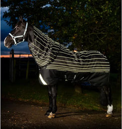 Produktbild von Horseware Amigo 1200D FieldSafe Reflectech Plus Turnout Pferdedecke wasserdicht Schwarz