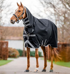 Horseware Amigo 1200D Integrierte Pferdedecke in Schwarz Grau Silber – Bild 1 von 3