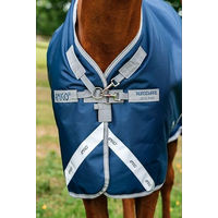 Produktbild von Horseware Amigo 1200D Original Turnout Lite 0g Pferdedecke wasserdicht Navy Titanium Grey Silver 115 cm