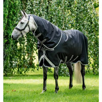 Produktbild von Horseware Amigo 1200D Plus Outdoor-Decke für Ponys in Schwarz - 100 g