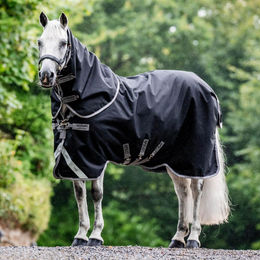 Horseware Amigo 1200D Plus Pferdedecke Bundle mit Linern Schwarz Grau Silber 125 cm – Bild 1 von 1