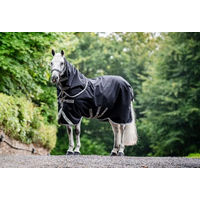 Produktbild von Horseware Amigo 1200D Plus Turnout Bundle Pferdedecke 145cm Schwarz Grau Silber