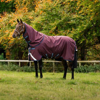 Produktbild von Horseware Amigo 1200D Plus Turnout Weidedecke für Pferde Größe 160 Burgundy/Navy & Titanium Grey