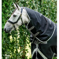 Produktbild von Horseware Amigo 1200D Ripstop Halsdecke für Pferde XL Schwarz Silber - 150 g
