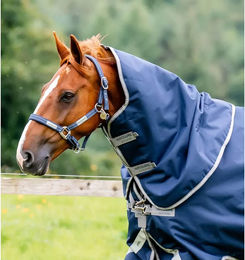 Horseware Amigo 1200D Turnout Halsdecke für Pferde Blau XL – Bild 1 von 10