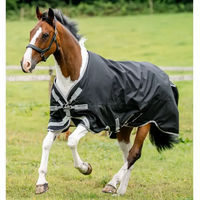 Produktbild von Horseware Amigo 1200D Turnout Outdoor-Decke für Pferde 0g Schwarz Grau Silber