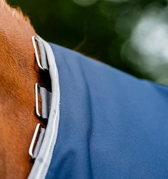 Horseware Amigo 1200D Turnout Pferdedecke Navy/Titanium Grey&Silver – Bild 1 von 2