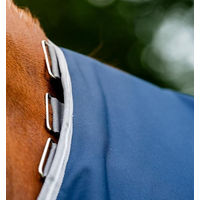Produktbild von Horseware Amigo 1200D Turnout Pferdedecke Navy/Titanium Grey&Silver