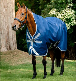 Produktbild von Horseware Amigo 1200D WUG Outdoor-Pferdedecke Blau 50g