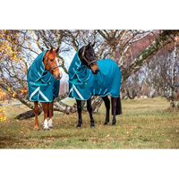 Produktbild von Horseware Amigo AmEco 12 Plus Turnout Outdoor-Decke für Pferde Blau - 250 g