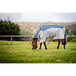 Horseware Amigo Ameco Combi Fliegendecke für Pferde Größe 75 Türkis Grau Weiß - 1 Stk. – Bild 1 von 6