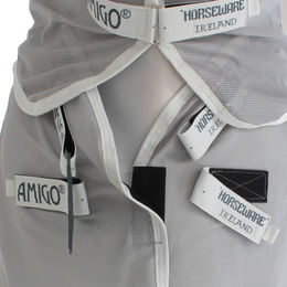 Horseware Amigo Ameco Combi Fliegendecke für Pferde in Türkis/Grau Größe 72 – Bild 1 von 6