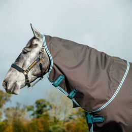 Horseware Amigo Bravo 12 Hood Pferdedecke XS Schwarz Grau Silber – Bild 1 von 2