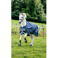 Produktbild von Horseware Amigo Bravo 12 Original Pferdedecke Medium in Blau Grau Silber - 250 g