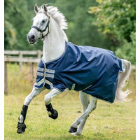 Produktbild von Horseware Amigo Bravo 12 Original Pferdedecke Medium in Blau Grau Silber - 250 g