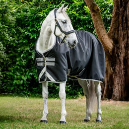 Horseware Amigo Bravo 12 Original Pferdedecke Medium Schwarz Silber – Bild 1 von 5