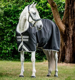 Horseware Amigo Bravo 12 Original Turnout Light Pferdedecke Schwarz Silber - 1 Stk. – Bild 1 von 4