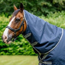 Produktbild von Horseware Amigo Bravo 12 Pferdedecke XL aus Polyester in Schwarz Grau Silber Blau - 150 g