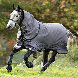 Horseware Amigo Bravo 12 Reflective Plus Pferdedecke Grau/Schwarz 6'6 - 1 Stk. – Bild 1 von 2