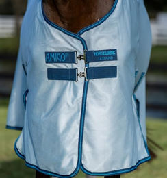 Horseware Amigo Bug Buster Fliegendecke für Pferde Blau 130 cm – Bild 1 von 7