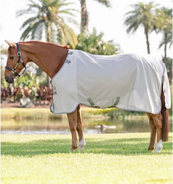 Horseware Amigo Bug Fliegendecke für Pferde ohne Halsteil Silber Grau 160 – Bild 1 von 5