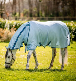 Horseware Amigo Bug Rug Fliegendecke für Pferde 145 cm Azure Blue/Navy & Electric Blue aus Polyester - 0 Stk. – Bild 1 von 5