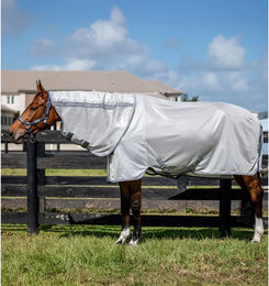 Horseware Amigo Bug Rug Plus Fliegendecke für Pferde Silber Grau 145 cm – Bild 1 von 4