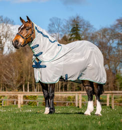Produktbild von Horseware Amigo Bug Rug XL Disc Fliegendecke für Pferde Grau
