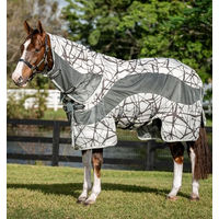Produktbild von Horseware Amigo CamoFly 3-in-1 Plus Fliegendecke für Pferde CamoFly Print Grau 145 cm