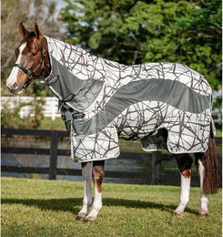 Horseware Amigo CamoFly Plus 3-in-1 Fliegendecke für Pferde in Grau/Schwarz/Bunt aus Polyester – Bild 1 von 7