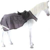Produktbild von Horseware Amigo Competition Sheet Reflectech Pferdedecke aus Polyester Grau Schwarz